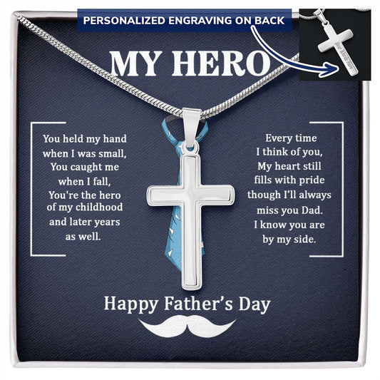 Sterling Silver Cross Necklace Gifts for Men, Cross Necklace for Men Religious Gifts for Men Baptism Gifts Anniversary Valentines Day Gifts for Him Fathers Day Christmas Gifts for Dad Son Boyfriend