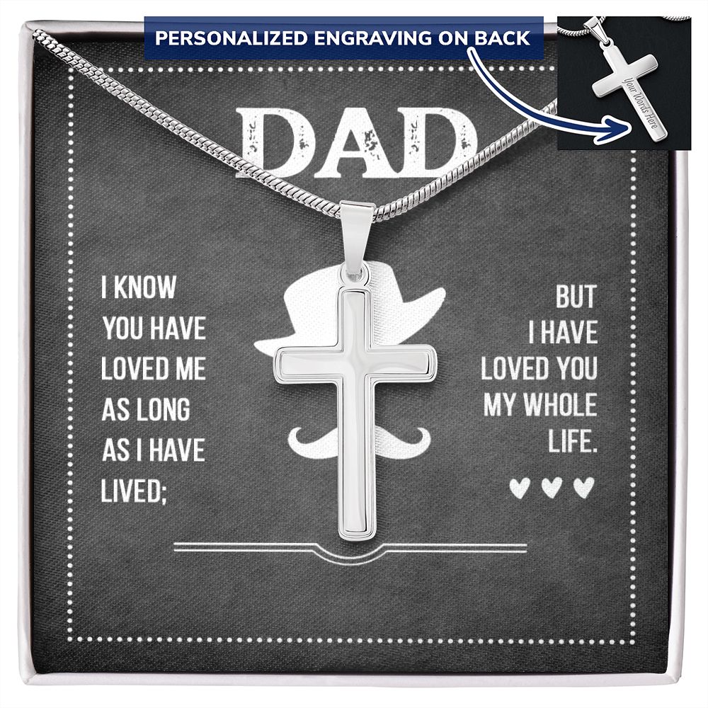 Sterling Silver Cross Necklace Gifts for Men, Cross Necklace for Men Religious Gifts for Men Baptism Gifts Anniversary Valentines Day Gifts for Him Fathers Day Christmas Gifts for Dad Son Boyfriend