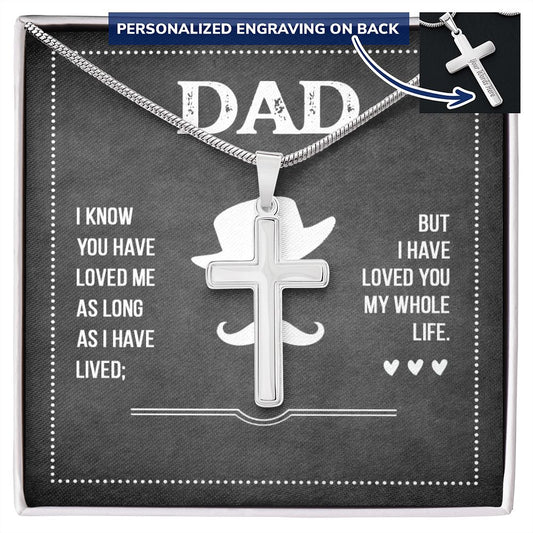 Sterling Silver Cross Necklace Gifts for Men, Cross Necklace for Men Religious Gifts for Men Baptism Gifts Anniversary Valentines Day Gifts for Him Fathers Day Christmas Gifts for Dad Son Boyfriend