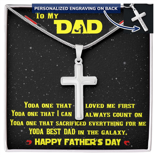 To My Dad Necklace, Ideas Gifts From Daughter Son, Custom Jewelry, Personalized Fathers Day Gift Ideas for Men, Papa Gift Gift Dad Jewelry Pendant Necklace Father Gift