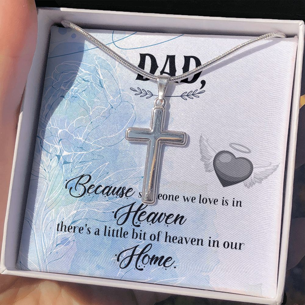 To My Dad Necklace Pendant Gift From Daughter Or Son Necklace Someone We Love Happy Father's Day, To Dad Father In Law Gifts On Birthday Anniversary