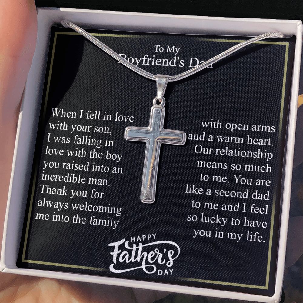 Cross Necklace for Men Black Silver Gold Stainless Steel Christian Bible Verse Jewelry Birthday Graduation Fathers Day Valentine's Day Christmas Gifts for Men Son Husband Boyfriend Dad Friends7 Personalized Cross Necklace