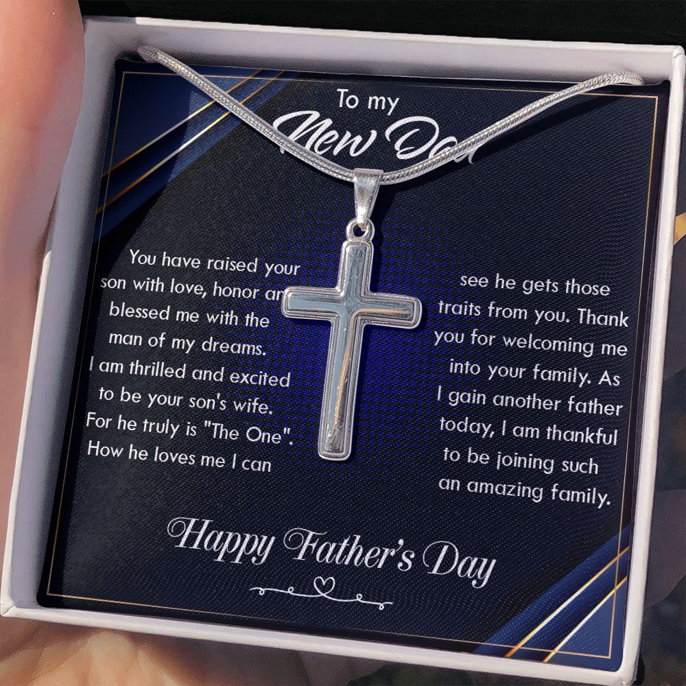 Cross Necklace for Men Black Silver Gold Stainless Steel Christian Bible Verse Jewelry Birthday Graduation Fathers Day Valentine's Day Christmas Gifts for Men Son Husband Boyfriend Dad Friends4 Personalized Cross Necklace