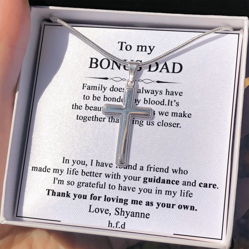 Cross Necklace for Men Black Silver Gold Stainless Steel Christian Bible Verse Jewelry Birthday Graduation Fathers Day Valentine's Day Christmas Gifts for Men Son Husband Boyfriend Dad Friends2 Personalized Cross Necklace