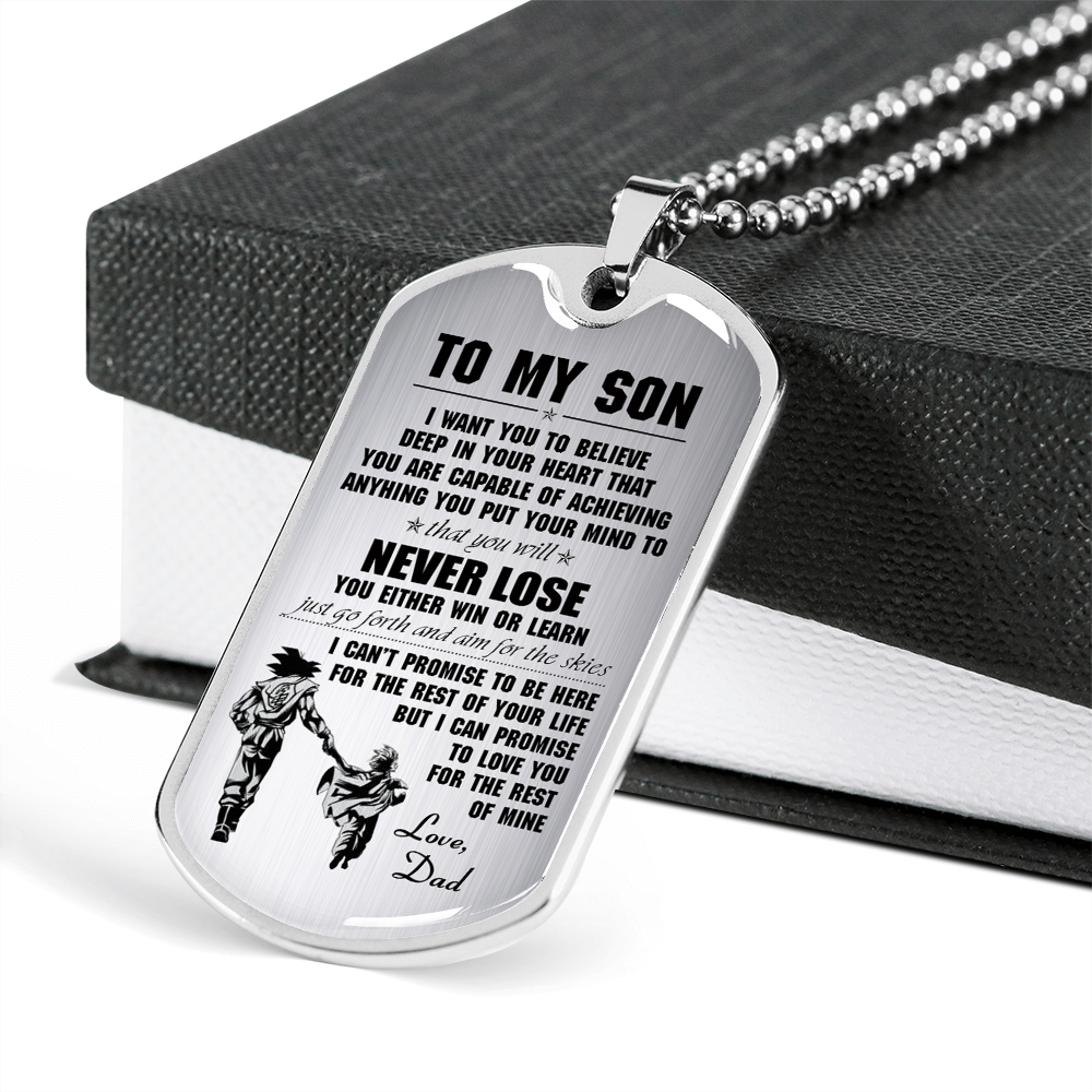 To My Son Dog Tag - Father And Son Dog Tag Pendant Gift From Daddy's 176412901160