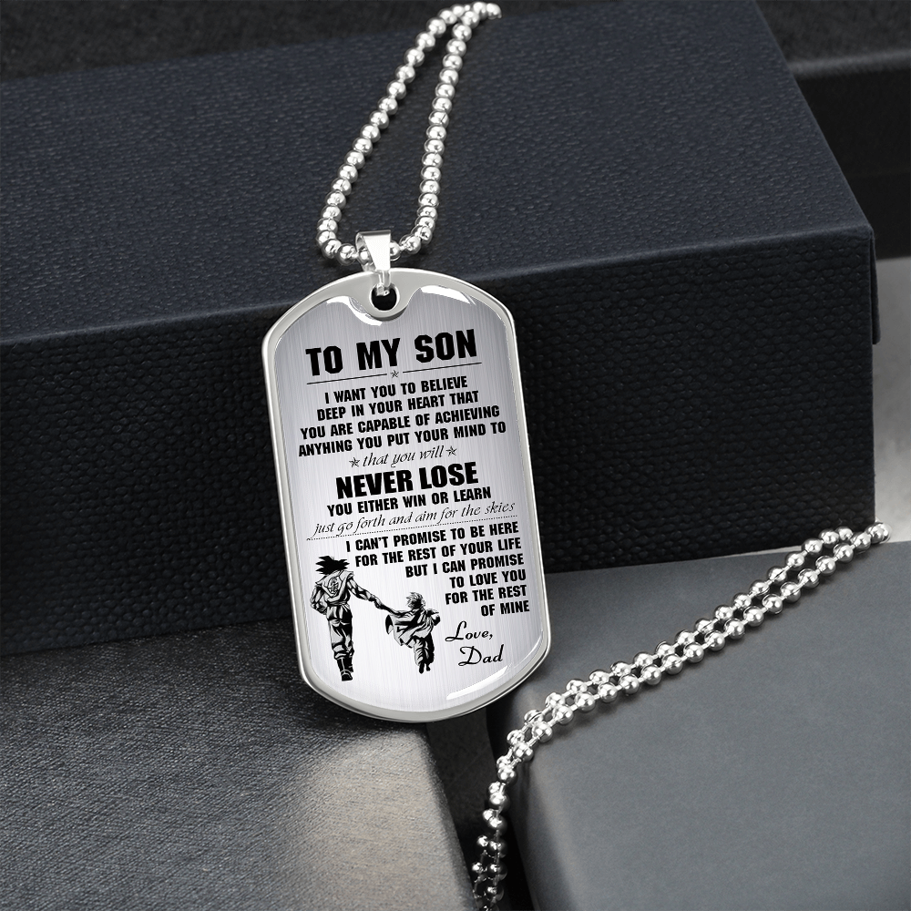 To My Son Dog Tag - Father And Son Dog Tag Pendant Gift From Daddy's 176412901160