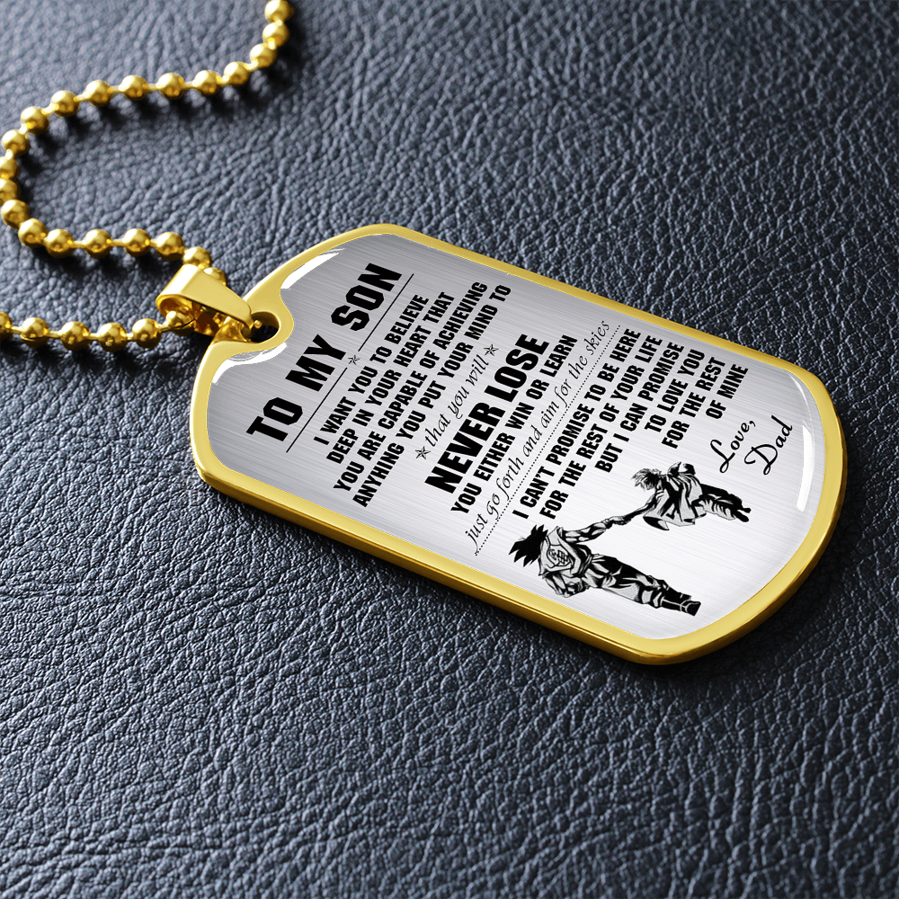 To My Son Dog Tag - Father And Son Dog Tag Pendant Gift From Daddy's 176412901160