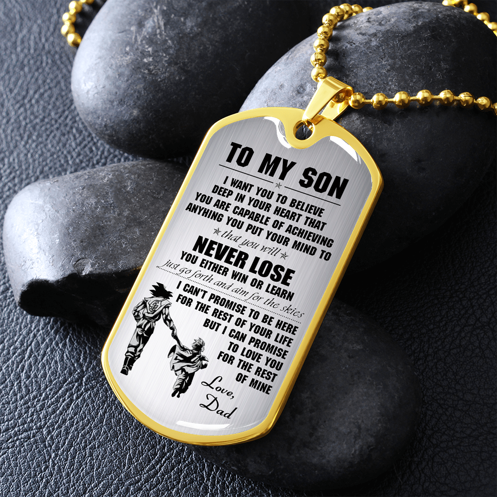 To My Son Dog Tag - Father And Son Dog Tag Pendant Gift From Daddy's 176412901160