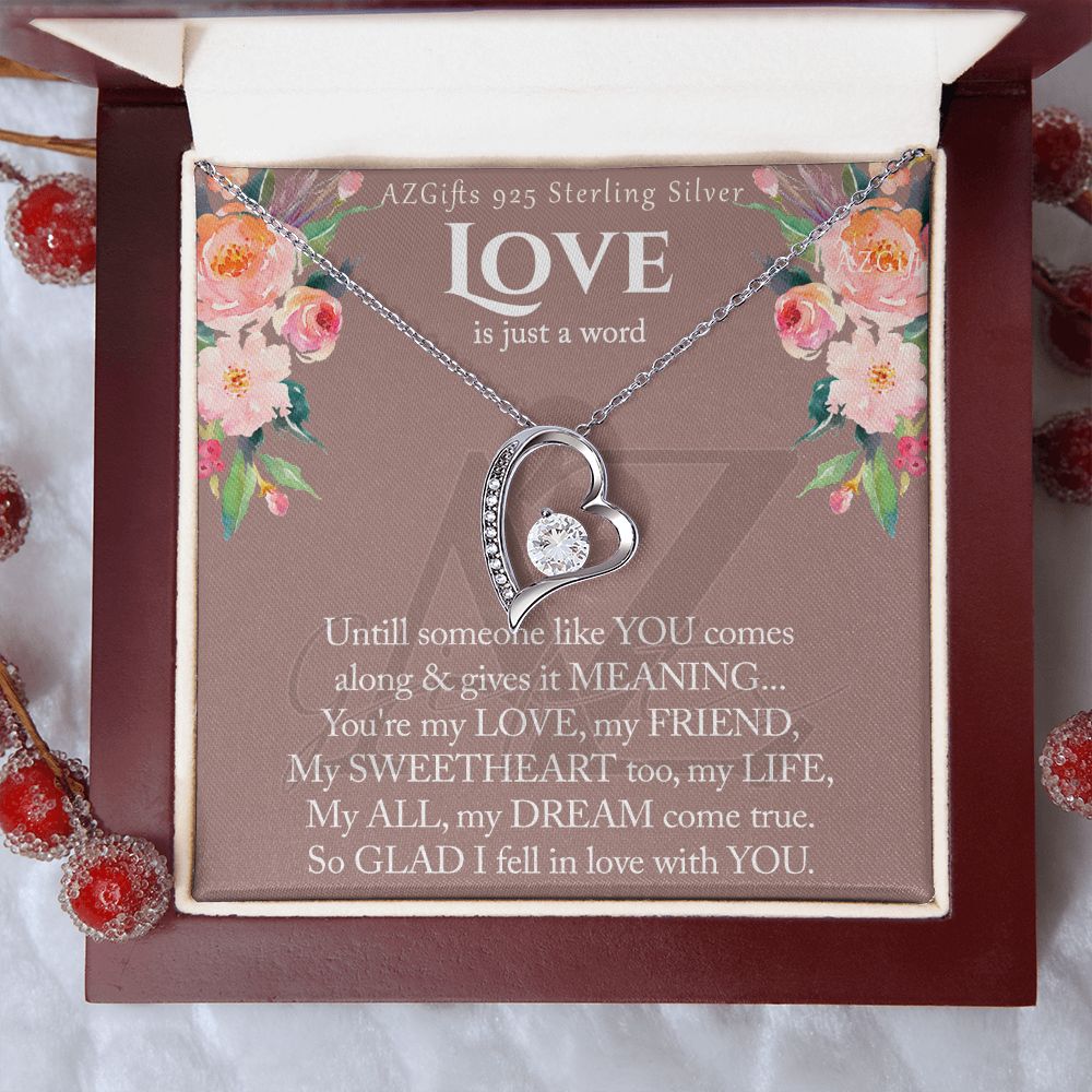 To My Wife Necklace from Husband, Luxury Necklace for Women, Personaled Forever Love Necklace