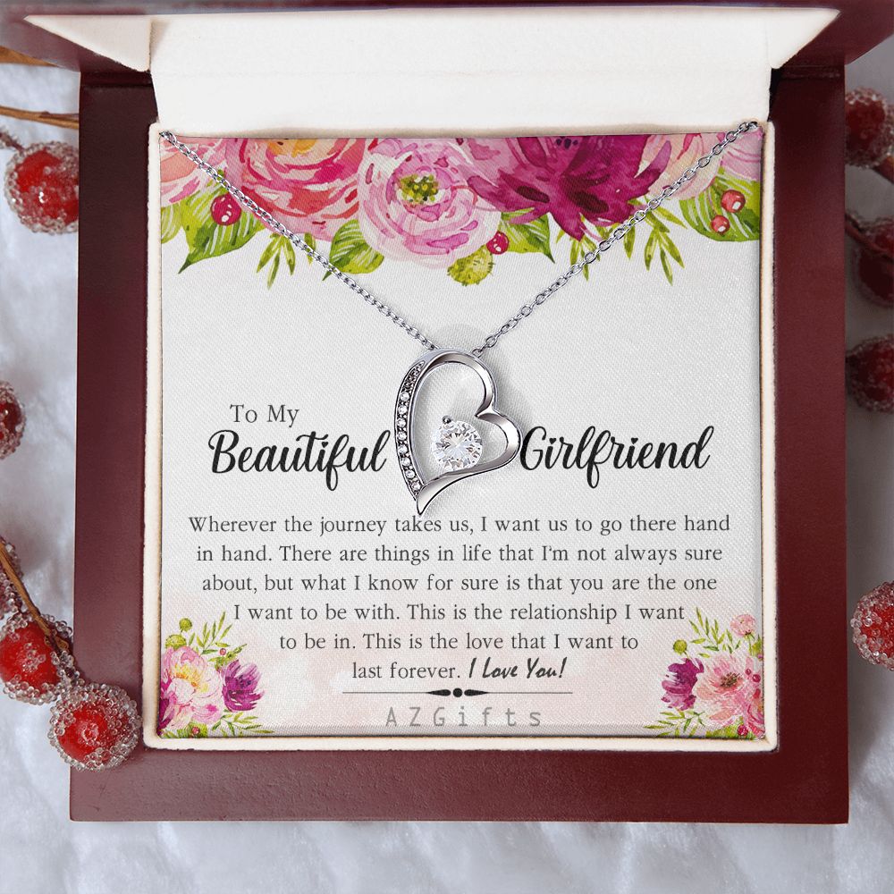 To My Girlfriend Necklace from Boyfriend To My Future Wife Necklace Jewelry For Girlfriend Gift For Girlfriend Gift for Her Romantic Birthday Valentines Day Gift For Girlfriend Gifts Necklaces 5 Forever Love Necklace