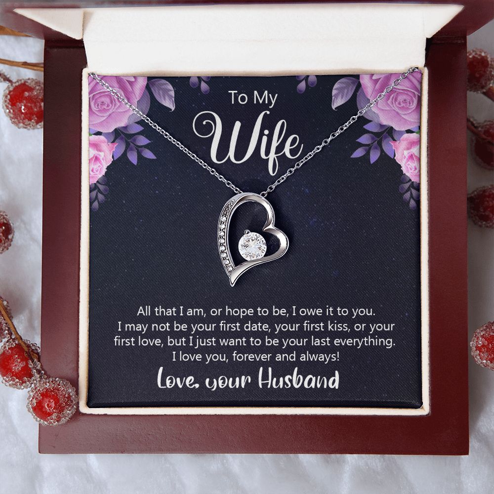 Birthday Gifts For Wife, Necklace Gifts For Wife From Husband, To My Wife Jewelry For Women , To My Wife Necklace  from Husband Wedding Anniversary Present For Wife, Beautiful Wife Jewelry Christmas31 Forever Love Necklace
