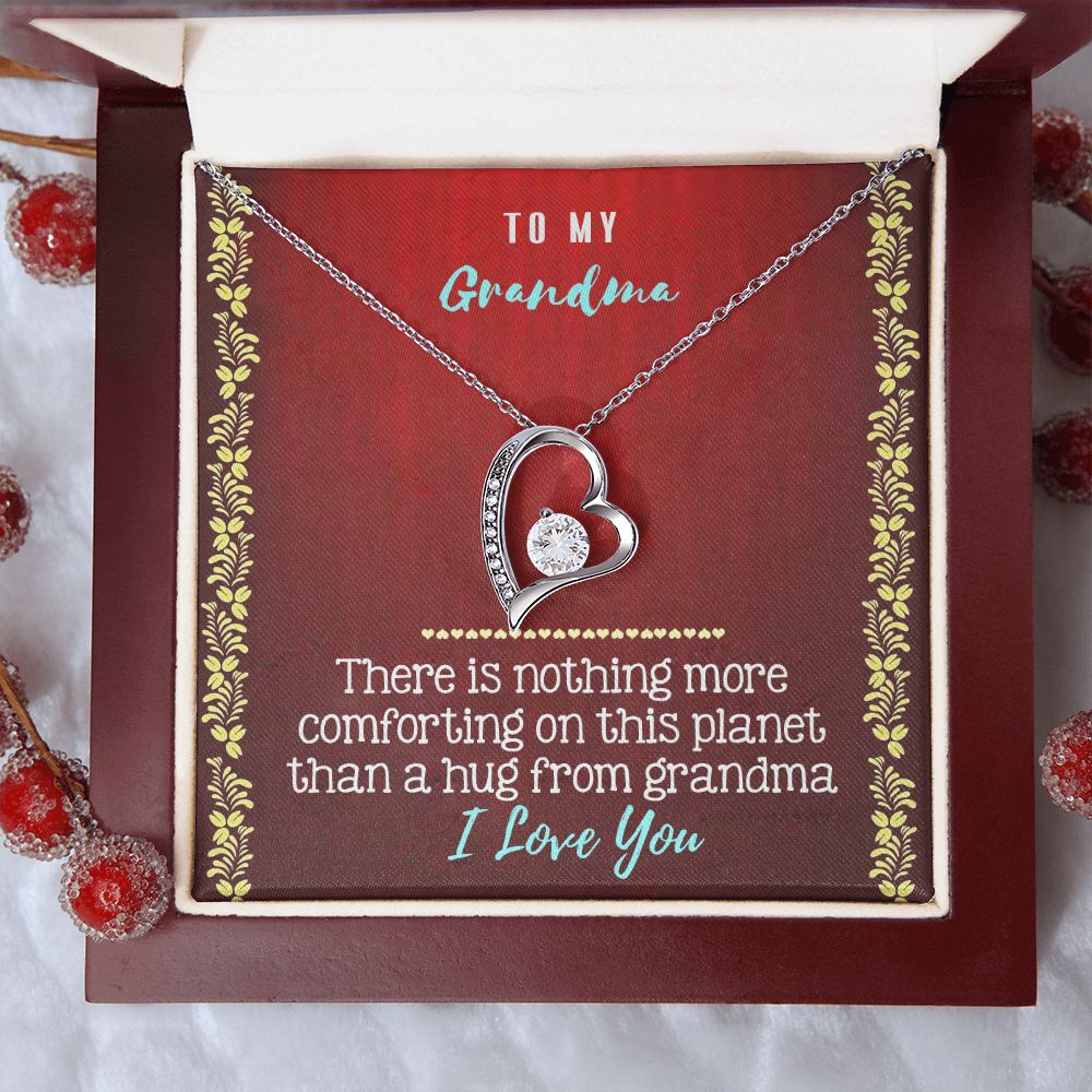 To My Grandma Necklace, Gift for Grandmother Necklace, Mothers Day Gift For Grandma Nana, Grandma Jewelry From Grandchildren GrandKids , Jewelry Box Gift For Grandma Grandmother20 Forever Love Necklace