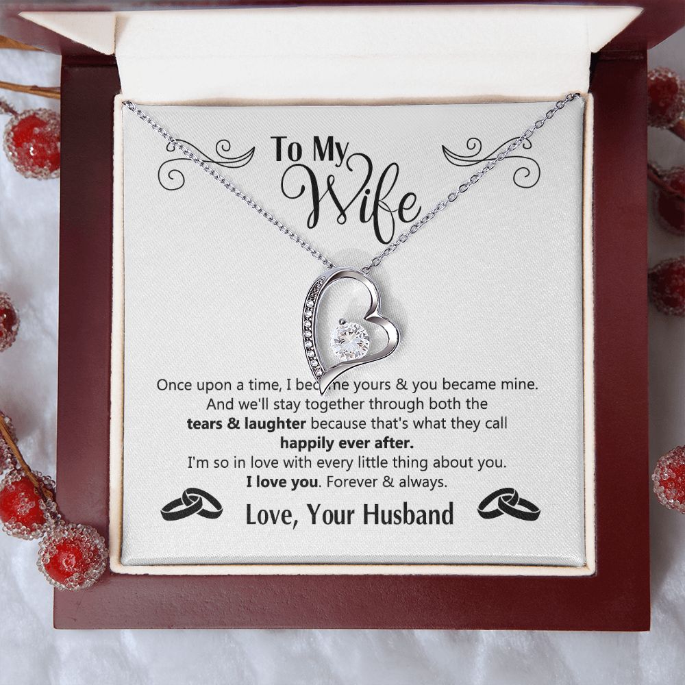 To My Wife Gift Necklace For Wife Anniversary For Wife Romantic Gifts For Her 175125613050 Forever Love Necklace