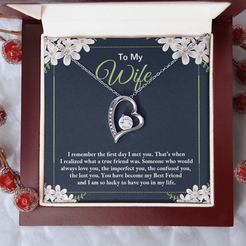 To My Wife Necklace Gift Alluring Beauty Necklace Birthday Gifts for Daughter 175146937086 Forever Love Necklace