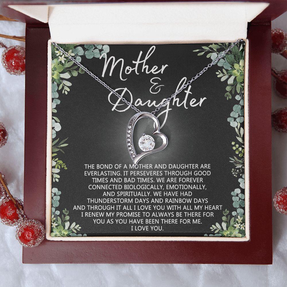Mother Daughter Necklace Mothers day Necklace Mother Daughter Gift Mother Daughter Jewelry Gift For Daughter From Mom Daughter Mother Birthday Gift Forever Love Necklace