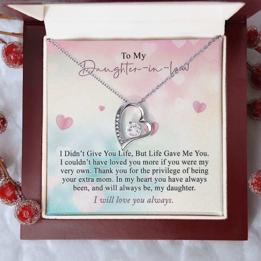 Daughter In Law Gifts Ideas, Daughter In Law Necklace, Gifts For Future Daughter In Law, Daughter In Law Birthday Gifts, Daughter-in-law Gifts From Mother In Law, Birthday Gifts For Daughter5 Forever Love Necklace