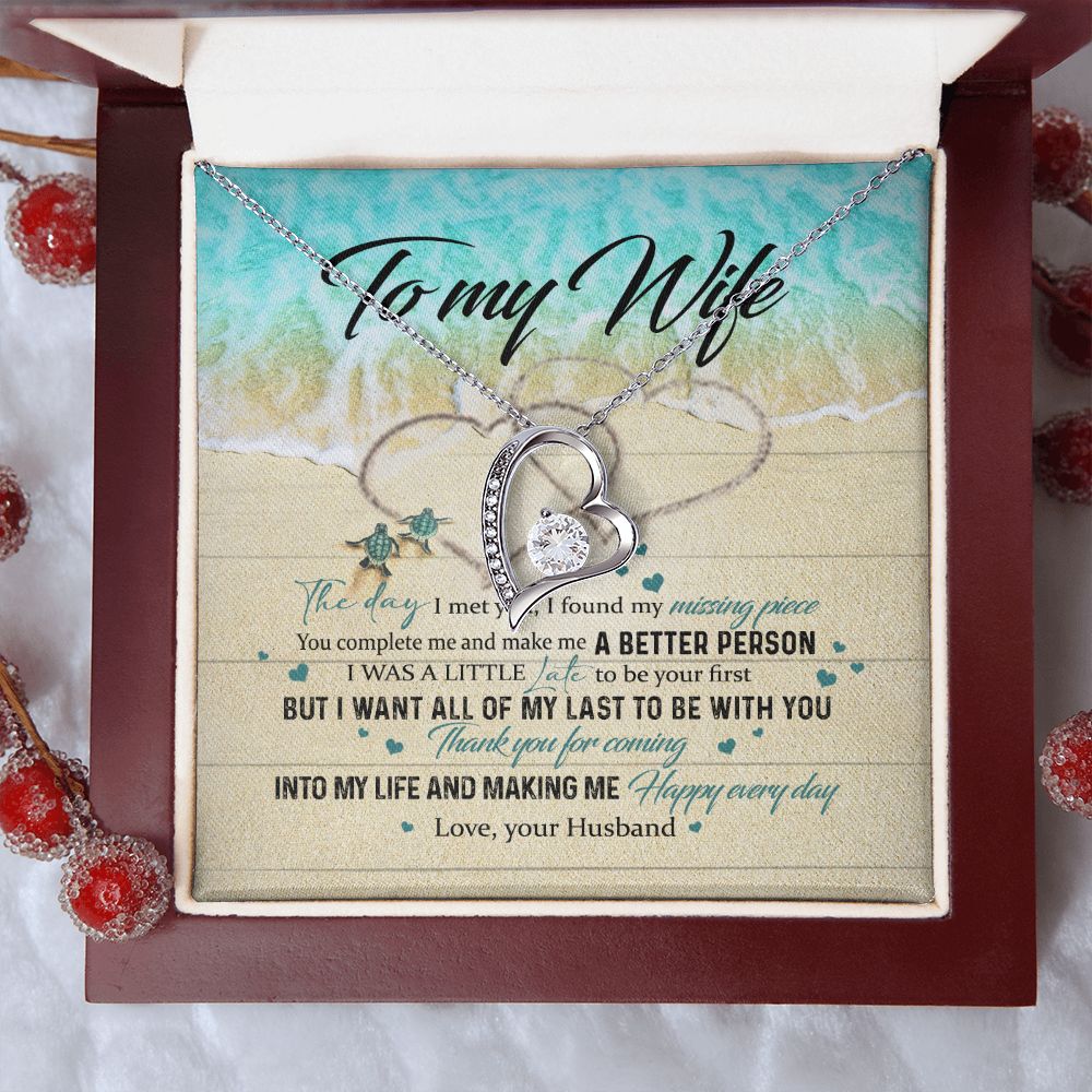 To My Wife Gift Alluring Necklace Valentines Gift For Wife Necklace For Women Forever Love Necklace