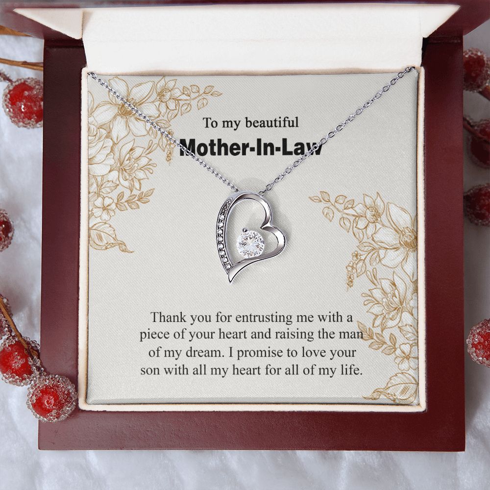 Mother in Law Necklace, Jewelry for Women, Future Mother in Law Gifts from Daughter in Law, Mother of Bride Gifts For Mother in Law, Birthday Gifts For Mother In Law From Daughter In Law14 Forever Love Necklace