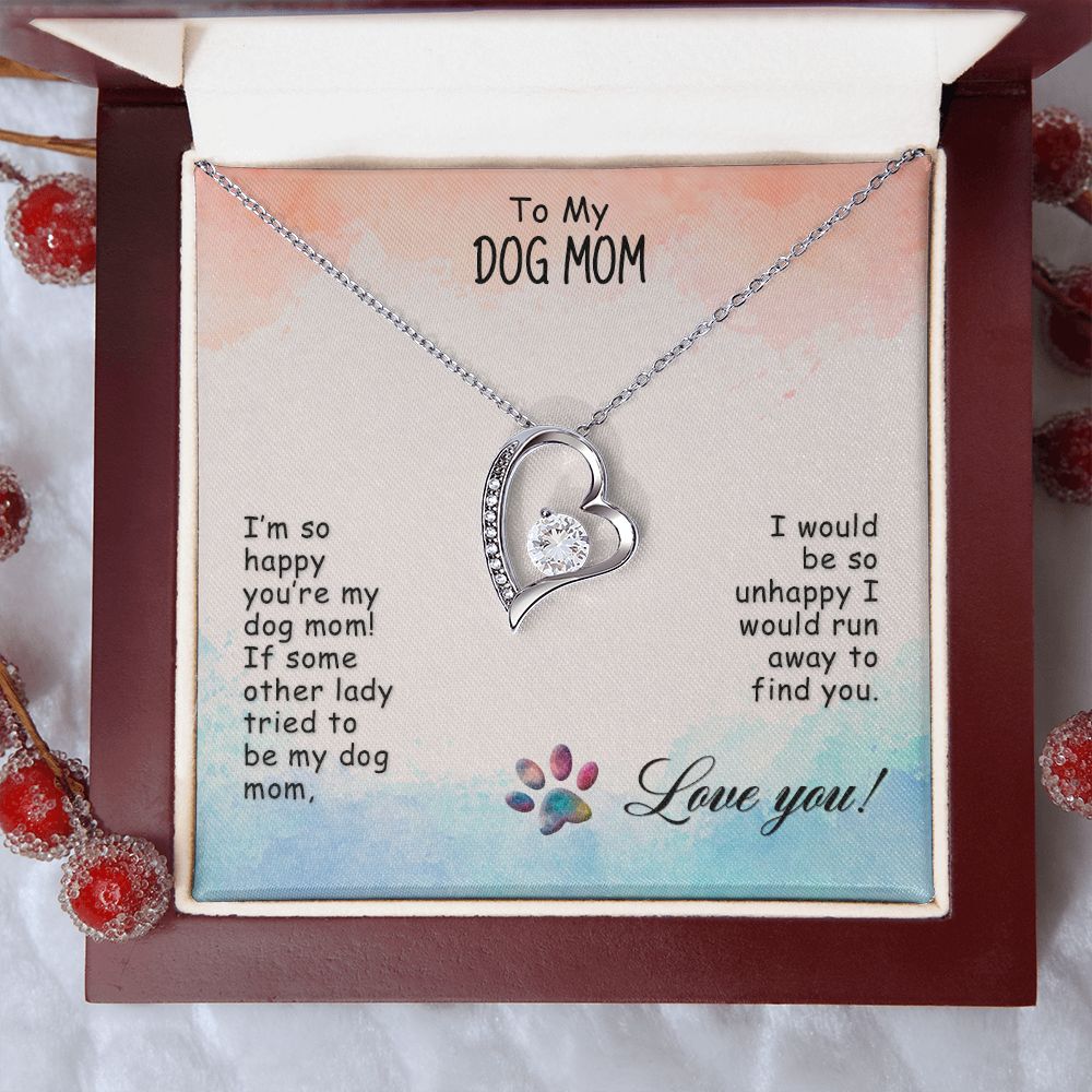 Love Knot Necklace, Dog Mom Gift For Mother's Day, Dog Mom Necklace For Women, Dog Mama Sentimental Gift, Dog Lover Gifts For Her, Unique2 Forever Love Necklace