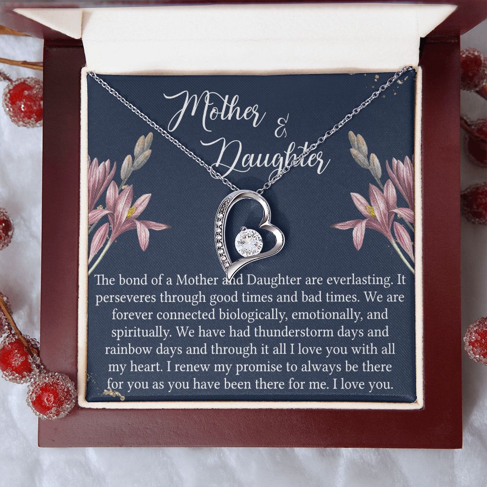 To My Mother Necklace Mom Bestfriend Best Mommy Mother In Law Stepmom For Mothers Day Birthday From Son Daughter Stepson Stepdaughter Necklace Gift Forever Love Necklace
