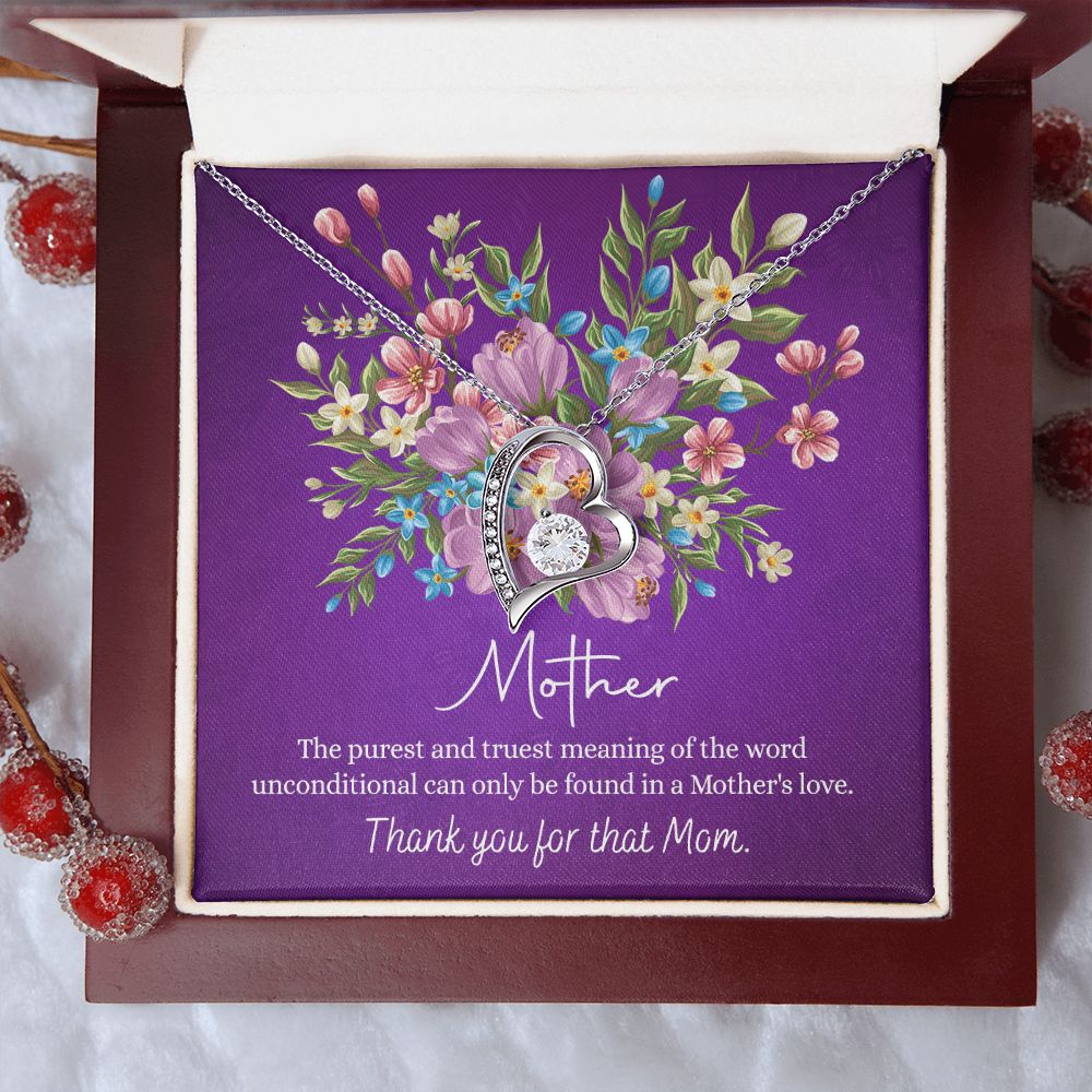 Happy Mother's Day Gift for Mom from Daughter Message Card Necklace Gift Idea Mother Jewelry Mom Necklace from Daughter To My Mom Love Knot Necklace Pendant Forever Love Necklace