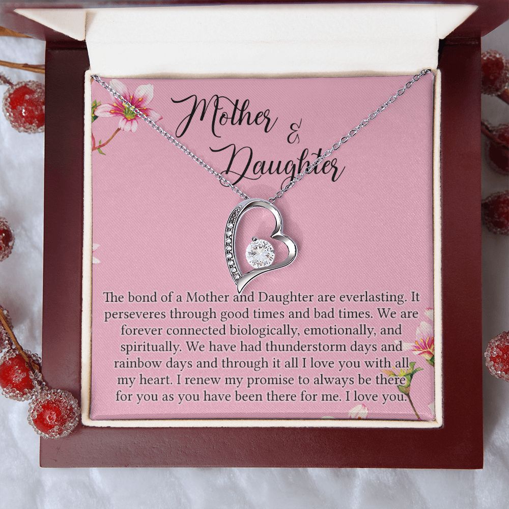To My Mother Mom Bestfriend Best Mommy Mother In Law Stepmom For Mothers Day Birthday From Son Daughter Stepson Stepdaughter Necklace Gift Forever Love Necklace