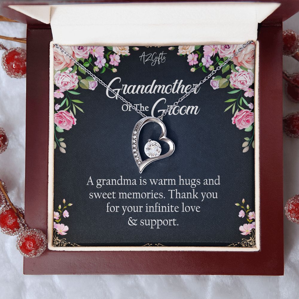 To My Grandmother Necklace, Gift for Grandmother Necklace, Mothers Day Gift For Grandma Nana, Grandma Jewelry From Grandchildren GrandKids , Jewelry Box Gift For Grandma Grandmother2 Forever Love Necklace