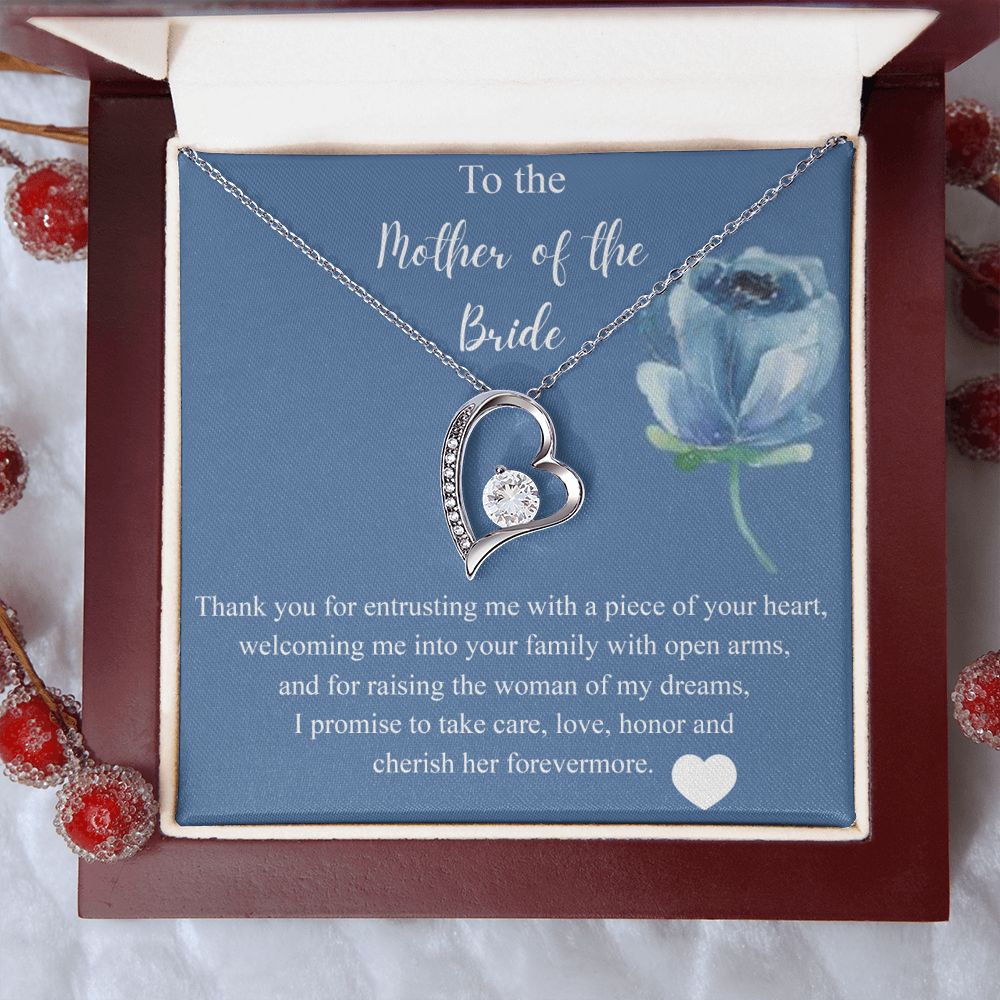 Mother Of The Bride Gift From Groom, Alluring Beauty Necklace, Future Mom Forever Love Necklace