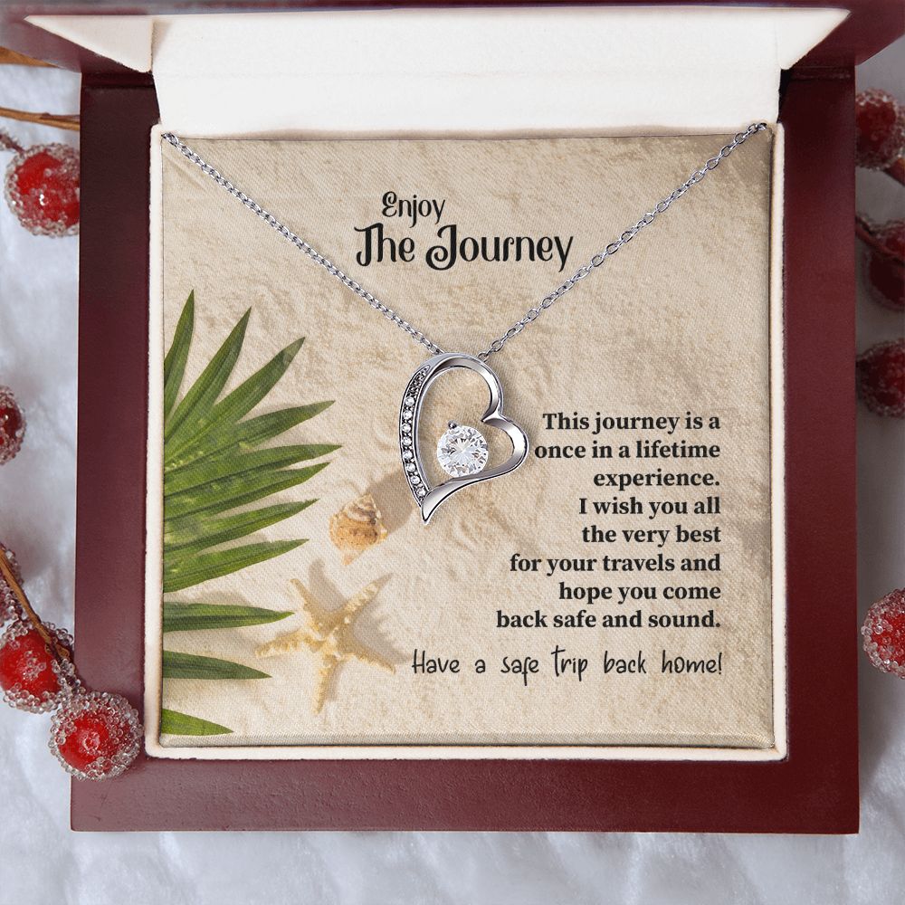 To My Mom Mother Necklace Pendant Gift Enjoy Your Journey By Sanad With Message Card Gift For Mom Forever Love Necklace