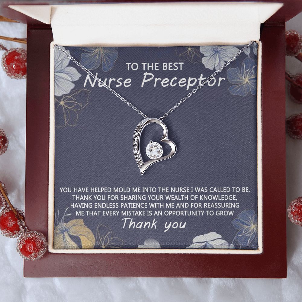 Congratulations Jewelry Necklace, Nurse Preceptor Gift, nurse preceptor Jewelry thank you Card Necklace To The Best Nurse Preceptor Necklace On Graduation Gift Necklace Graduation Gift for Her Forever Love Necklace