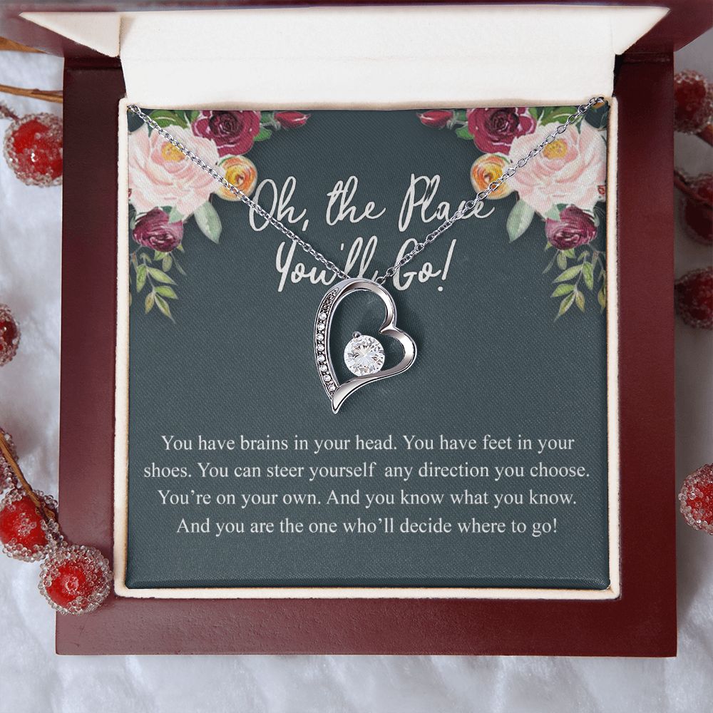 Best gift for her on graduation, Graduation Gifts Jewelry Congrats Graduation Pendants Gift For Daughter, Granddaughter, Niece, Sister Graduation Gift For Daughter Forever Love Necklace