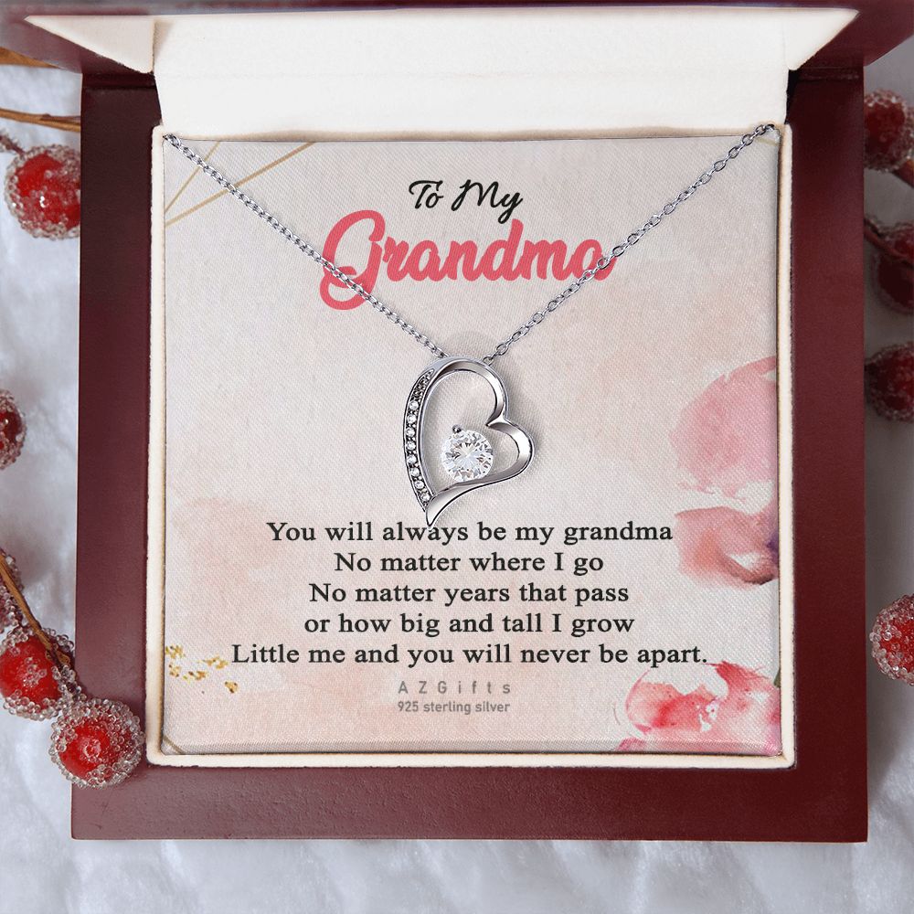 To My Grandma Necklace, Gift for Grandmother Necklace, Mothers Day Gift For Grandma Nana, Grandma Jewelry From Grandchildren GrandKids , Jewelry Box Gift For Grandma Grandmother13 Forever Love Necklace