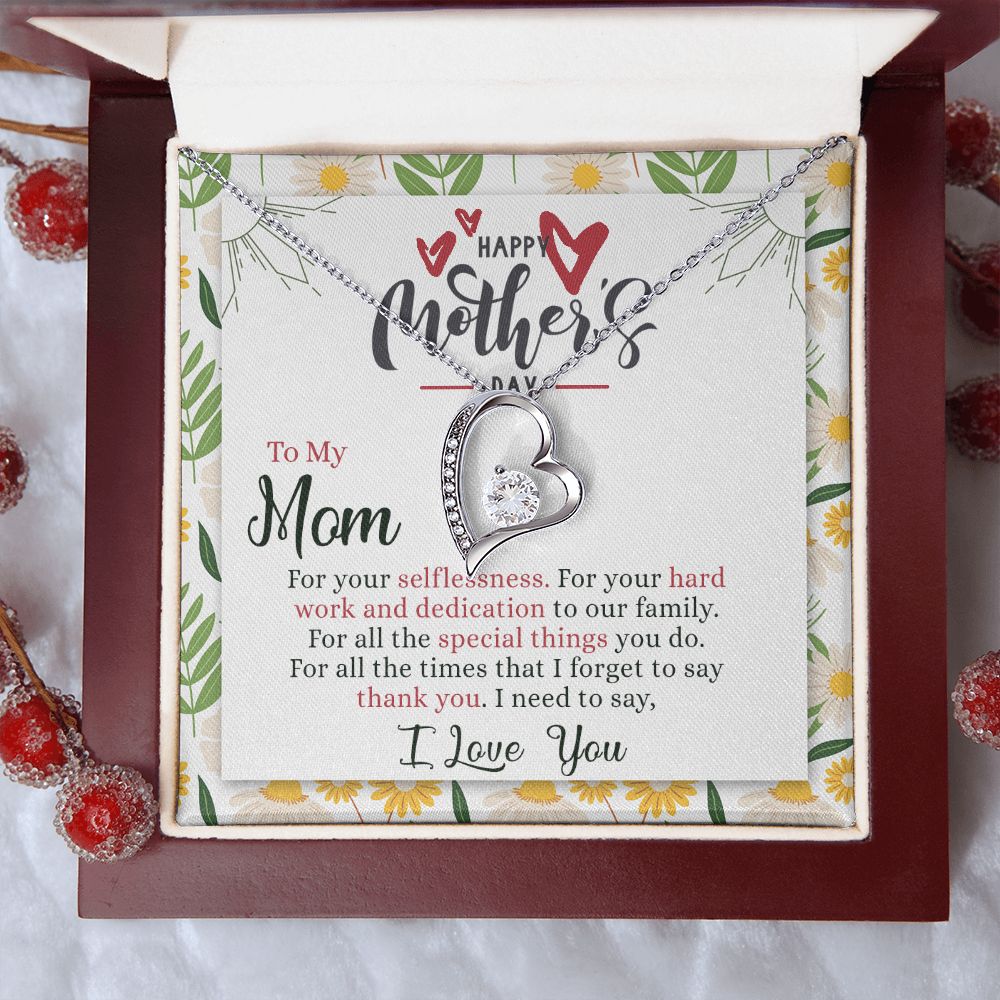 Mom Necklace Gift Best Mother Gifts From Kids  Mommy Gifts Mom Birthday Gift Children Jewelry Set Mother’s Day Gift For Her Forever Love Necklace