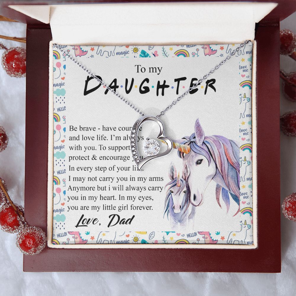 Mother Daughter Gift Ideas, To My Daughter Gift Necklace from Mom, Jewelry Pendant Present for Daughter, Birthday Christmas Gift Graduation Gifts for Daughters, Mother and Daughter Necklace 22 Forever Love Necklace