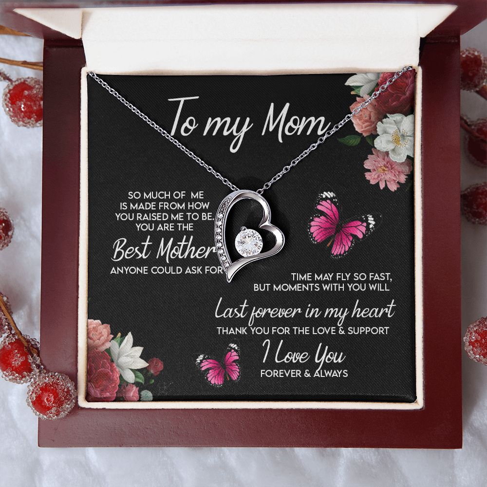 To My Mom Necklace, Gift For Mom, Mother's Day Gift from Daughter, Mom Jewelry Gift for Mothers Day, Birthday Gift for Mother, Moms Gift from Daughter Son, Necklace for Mom Mother 13 Forever Love Necklace