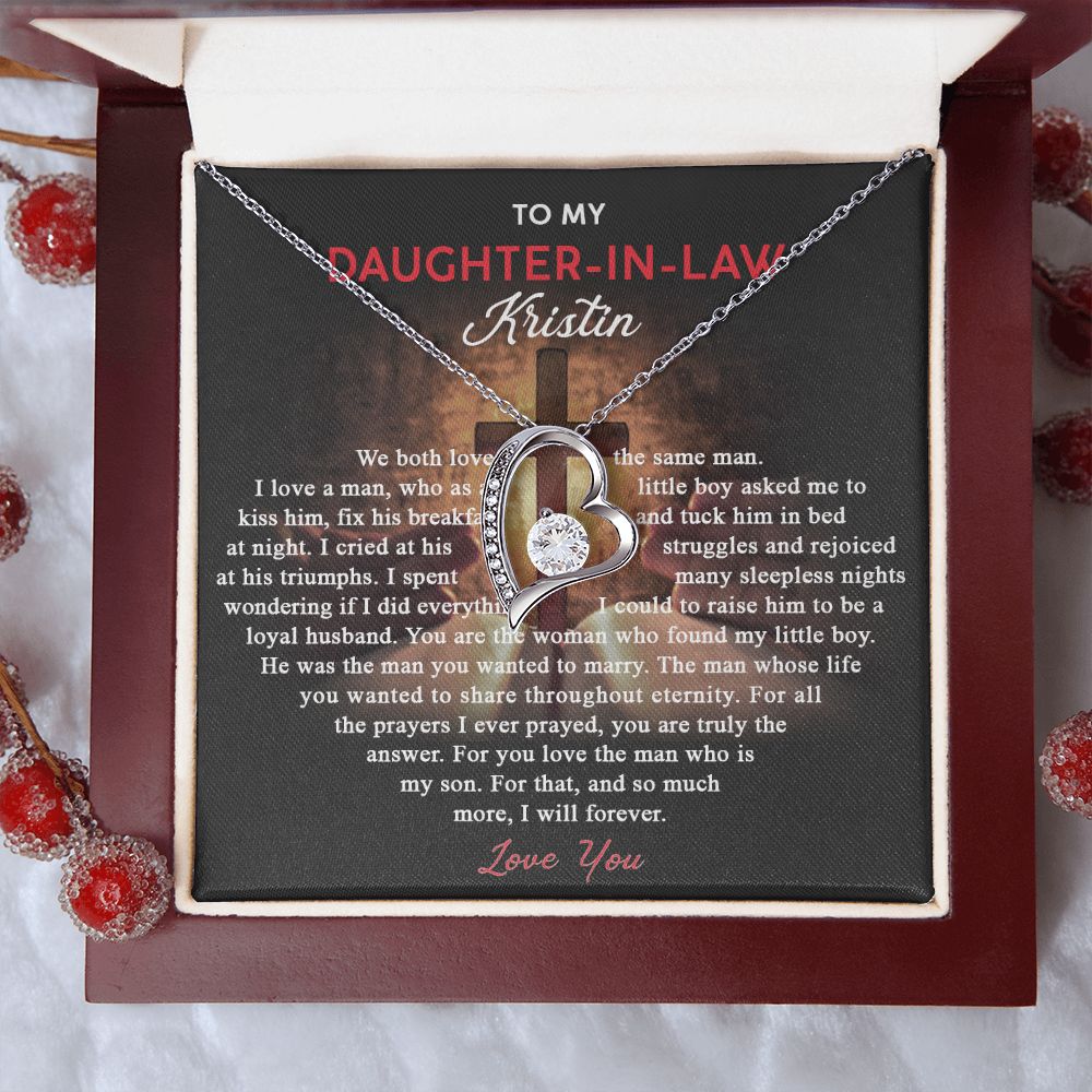 Daughter In Law Gifts Ideas, Daughter In Law Necklace, Gifts For Future Daughter In Law, Daughter In Law Birthday Gifts, Daughter-in-law Gifts From Mother In Law, Birthday Gifts For Daughter8 Forever Love Necklace