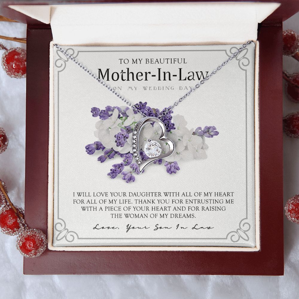 Mother in Law Necklace, Jewelry for Women, Future Mother in Law Gifts from Daughter in Law, Mother of Bride Gifts For Mother in Law, Birthday Gifts For Mother In Law From Daughter In Law9 Forever Love Necklace