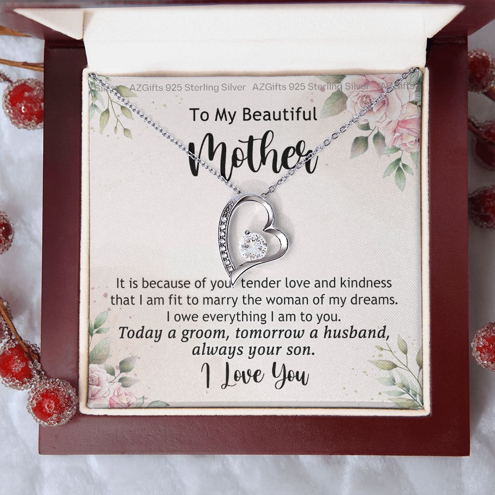 Mother Of The Groom Gift, Mother Of The Groom, Mother Of The Groom Gifts, Gift For Mother Of The Groom, Mother Of Groom Forever Love Necklace