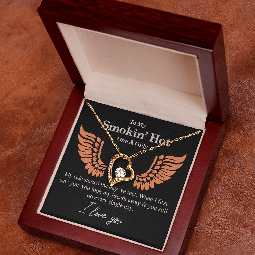 To My Smokin' Hot Necklace Gift One And Only - My Ride Started Alluring Necklace Forever Love Necklace