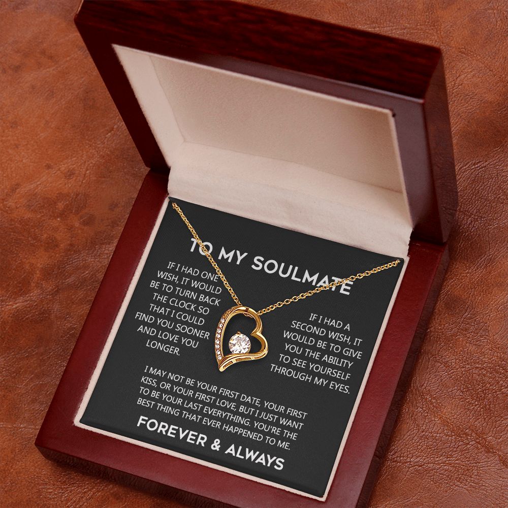 To My Soulmate Eternal Hope Necklace  Wife Soulmate Valentines Day Gift for Her 175144059615 Forever Love Necklace
