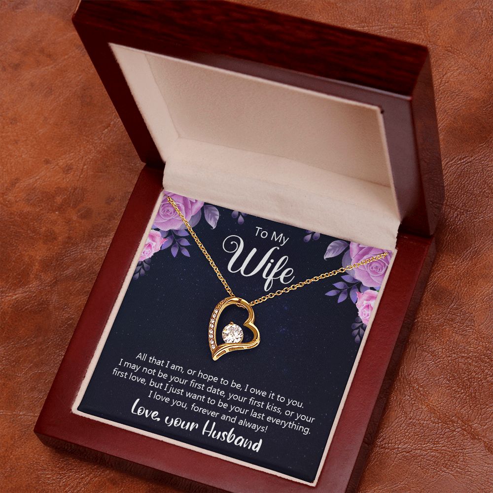 Birthday Gifts For Wife, Necklace Gifts For Wife From Husband, To My Wife Jewelry For Women , To My Wife Necklace  from Husband Wedding Anniversary Present For Wife, Beautiful Wife Jewelry Christmas31 Forever Love Necklace