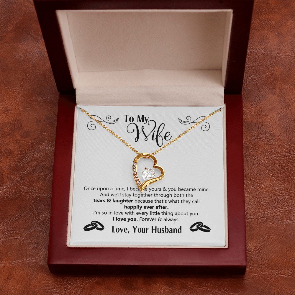 To My Wife Gift Necklace For Wife Anniversary For Wife Romantic Gifts For Her 175125613050 Forever Love Necklace