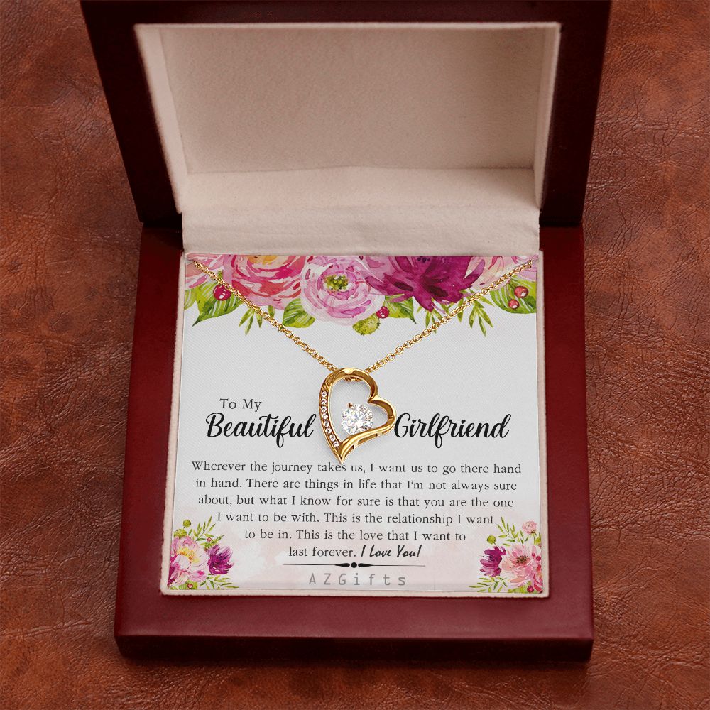 To My Girlfriend Necklace from Boyfriend To My Future Wife Necklace Jewelry For Girlfriend Gift For Girlfriend Gift for Her Romantic Birthday Valentines Day Gift For Girlfriend Gifts Necklaces 5 Forever Love Necklace