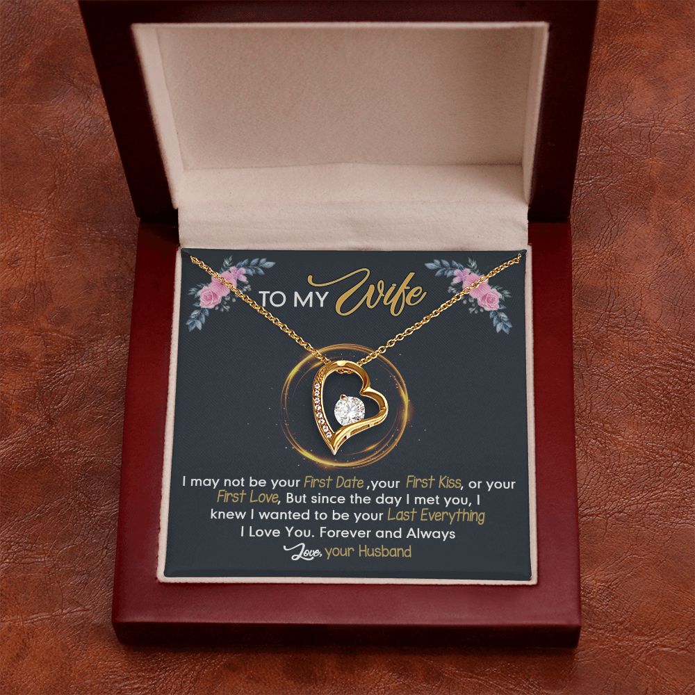 Birthday Gifts For Wife, Necklace Gifts For Wife From Husband, To My Wife Jewelry For Women , To My Wife Necklace  from Husband Wedding Anniversary Present For Wife, Beautiful Wife Jewelry Christmas24 Forever Love Necklace