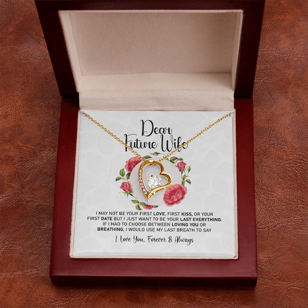 To My Girlfriend Necklace from Boyfriend To My Future Wife Necklace Jewelry For Girlfriend Gift For Girlfriend Gift for Her Romantic Birthday Valentines Day Gift For Girlfriend Gifts Necklaces 8 Forever Love Necklace