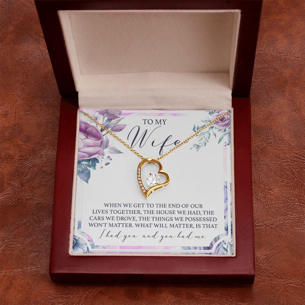 Birthday Gifts For Wife, Necklace Gifts For Wife From Husband, To My Wife Jewelry For Women , To My Wife Necklace  from Husband Wedding Anniversary Present For Wife, Beautiful Wife Jewelry Christmas 5 Forever Love Necklace