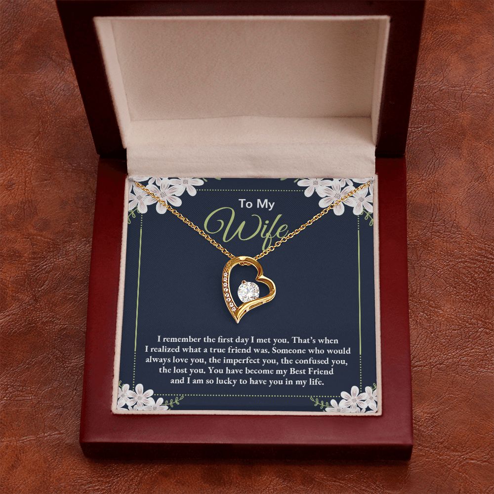 To My Wife Necklace Gift Alluring Beauty Necklace Birthday Gifts for Daughter 175146937086 Forever Love Necklace