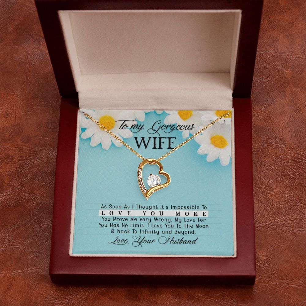 Birthday Gifts For Wife, Necklace Gifts For Wife From Husband, To My Wife Jewelry For Women , To My Wife Necklace  from Husband Wedding Anniversary Present For Wife, Beautiful Wife Jewelry Christmas33 Forever Love Necklace