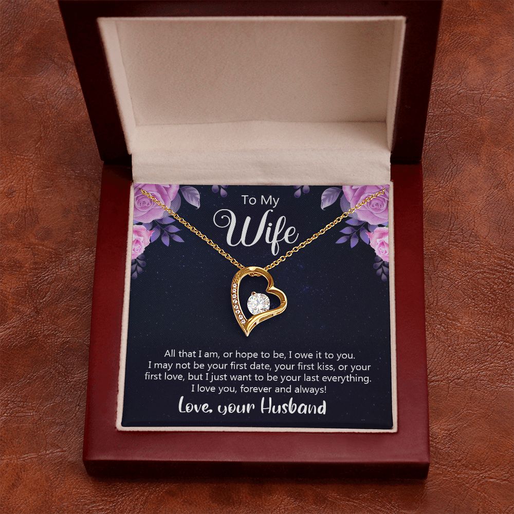 Birthday Gifts For Wife, Necklace Gifts For Wife From Husband, To My Wife Jewelry For Women , To My Wife Necklace  from Husband Wedding Anniversary Present For Wife, Beautiful Wife Jewelry Christmas31 Forever Love Necklace