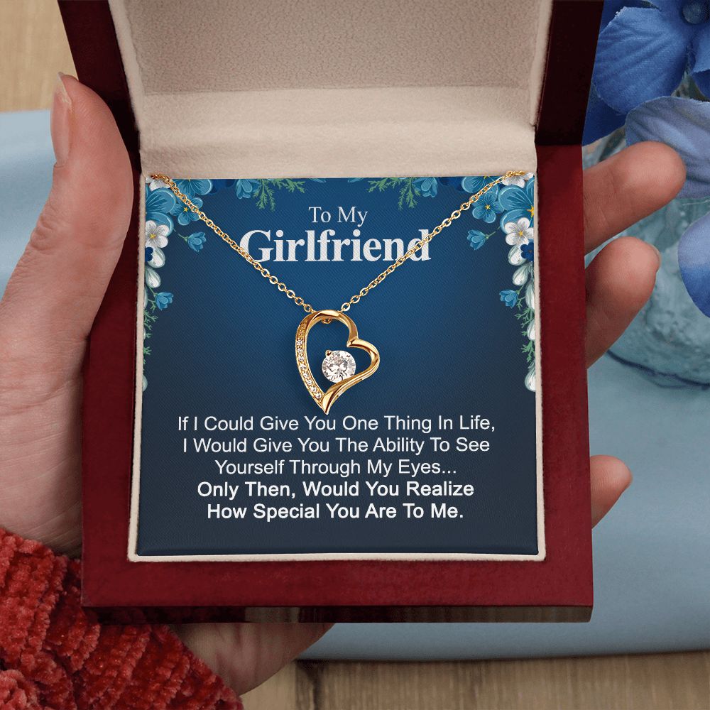 To My Girlfriend Necklace from Boyfriend To My Future Wife Necklace Jewelry For Girlfriend Gift For Girlfriend Gift for Her Romantic Birthday Valentines Day Gift For Girlfriend Gifts Necklaces 32 Forever Love Necklace